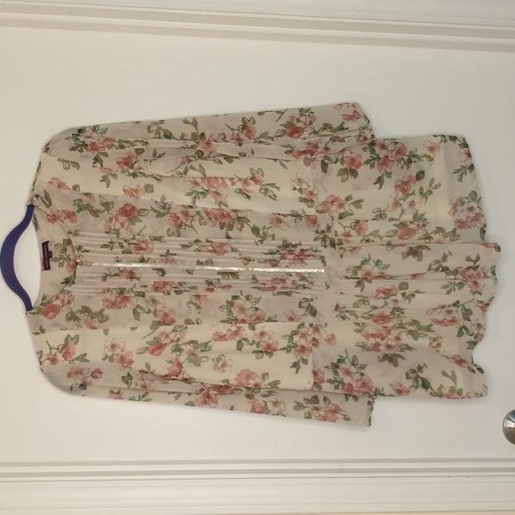 vaudeville & burlesque Dresses & Skirts - Vaudeville & Burlesque cream floral mini dress